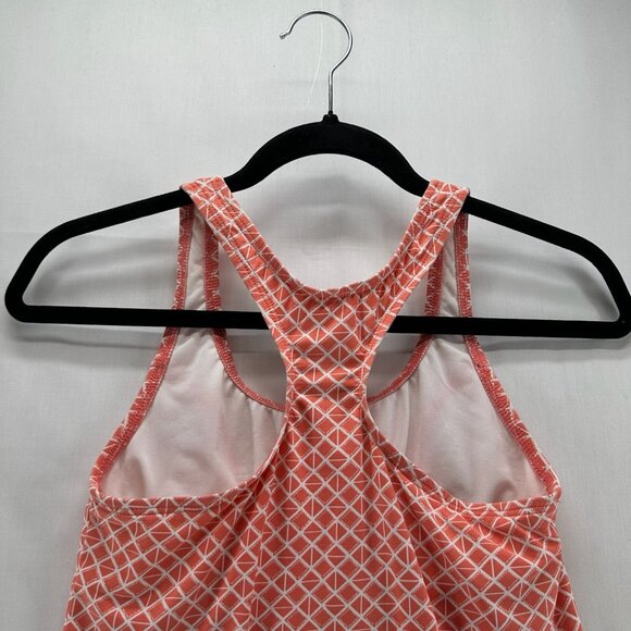 Carve Designs Tank Top Womens Sz XS Diamond Grid Racerback Sleeveless Orange - Picture 5 of 10